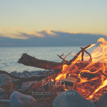 Load image into Gallery viewer, Mitch : campfire wisdom + pipe smoke
