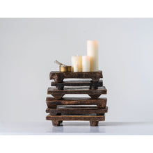 Load image into Gallery viewer, Reclaimed Rectangle Wood Pedestal - Low Riser
